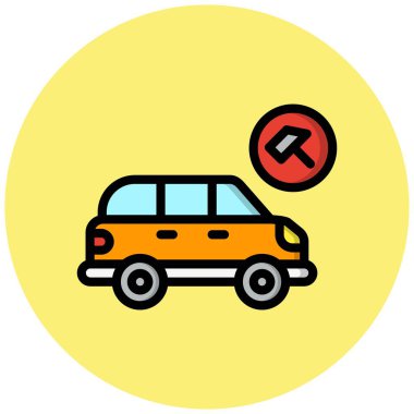 Çekiç Vektör Simgesi Tasarım İllüstrasyonu