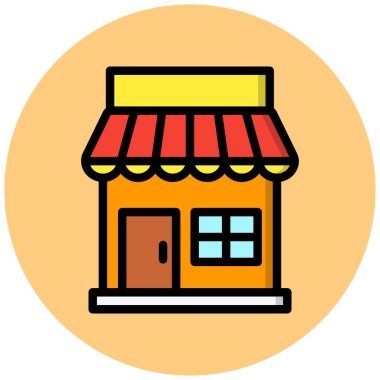 Depo Vektörü Simgesi Tasarım İllüstrasyonuName