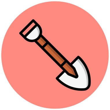 Kürek vektör ikonu tasarımı illüstrasyonu