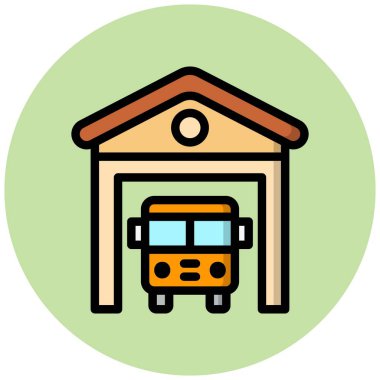 Shed Vektör Simgesi Tasarım İllüstrasyonu