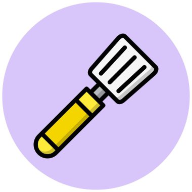 Spatula Vektör Simgesi Tasarım İllüstrasyonu