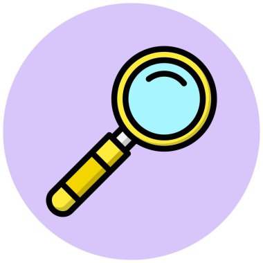 Arama Vektörü Simgesi Tasarım İllüstrasyonu