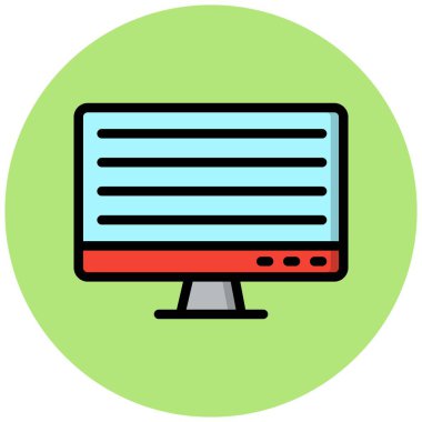 Çevrimiçi İşe Alma Vektörü Simgesi Tasarım İllüstrasyonu