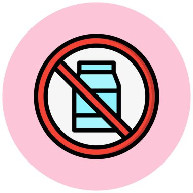 Süt Vektörü Simgesi Tasarımı Çizimi Yok