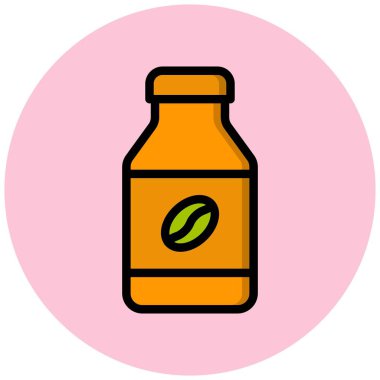 Şurup Vektörü Simgesi Tasarım İllüstrasyonu