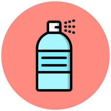 Sprey Vektör Simgesi Tasarım İllüstrasyonu