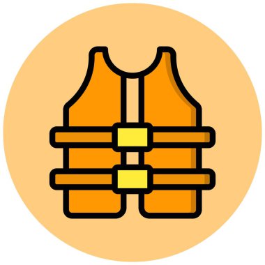 Can yeleği Vektör Simgesi Tasarım İllüstrasyonu