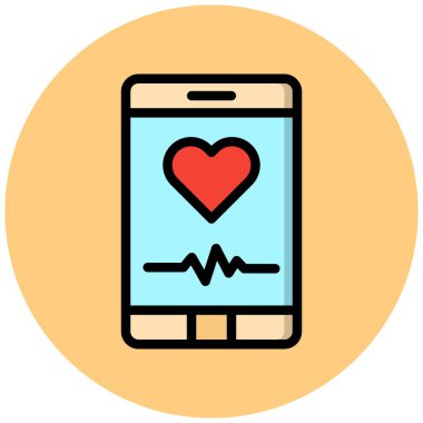 Telefon Vektörü Simgesi Tasarım İllüstrasyonu