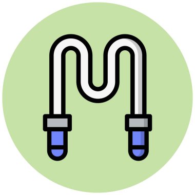İp Vektörü Simgesi Tasarımı Çizimi