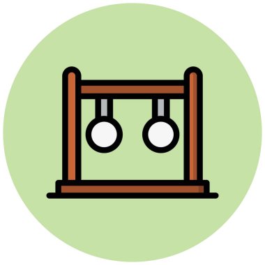 Jimnastik Vektör Simgesi Tasarım İllüstrasyonu