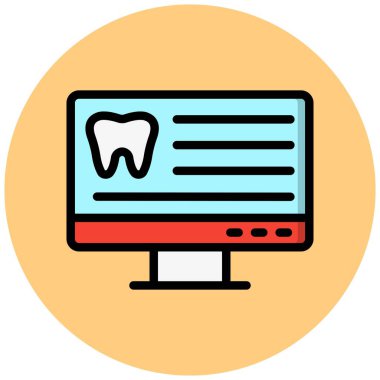 Analiz Vektörü Simgesi Tasarım İllüstrasyonu