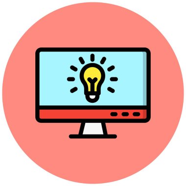 Fikir Vektörü Simgesi Tasarım İllüstrasyonu