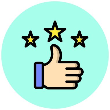 Geribildirim Vektörü Simgesi Tasarım İllüstrasyonu