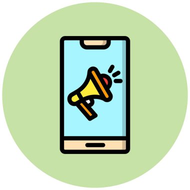 Eylem Vektörü Simgesi Tasarım Çizimine Çağrı