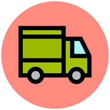 Gıda Teslimatı Vektör Simgesi Tasarım Çizimi