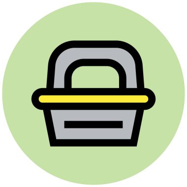 Beslenme Kutusu Vektör Simgesi Tasarım İllüstrasyonu