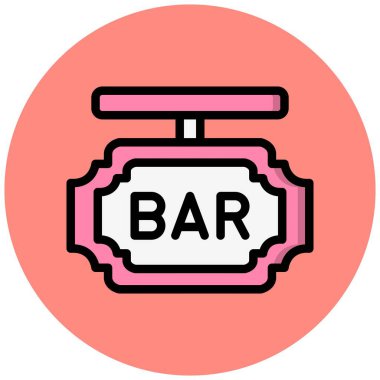 Bar Tahtası Vektör Simgesi Tasarım İllüstrasyonu