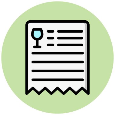 Bill Vector Simgesi Tasarım İllüstrasyonu