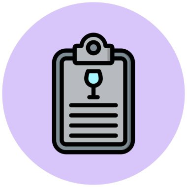 Liste Vektörü Simgesi Tasarım İllüstrasyonu