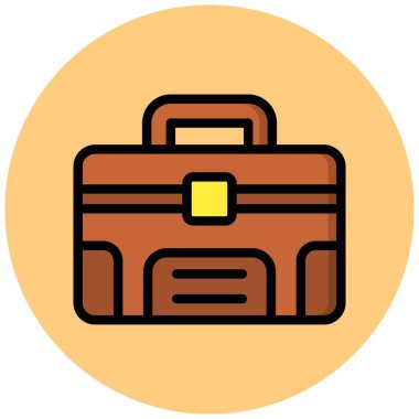 Çanta Vektör Simgesi Tasarım İllüstrasyonu