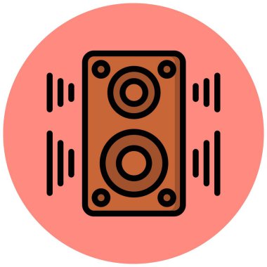 Sözcü Vektör Simgesi Tasarım İllüstrasyonu