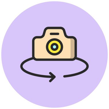 Vektör Simgesi Tasarım İllüstrasyonunu Döndür