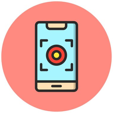 Kayıt Vektörü Simgesi Tasarım İllüstrasyonu