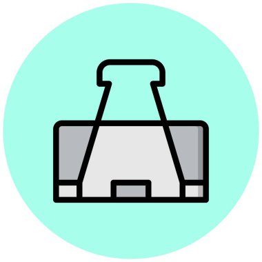 Klip Vektörü Simgesi Tasarım İllüstrasyonu