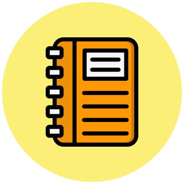 Planlayıcı Vektör Simgesi Tasarım İllüstrasyonu