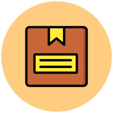 Kutu Vektörü Simgesi Tasarım İllüstrasyonu