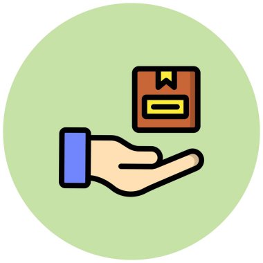 Hediye Vektörü Simgesi Tasarım İllüstrasyonunu Al