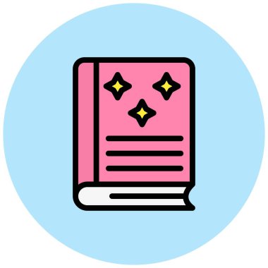 Peri masalı Vektör Simgesi Tasarım İllüstrasyonu