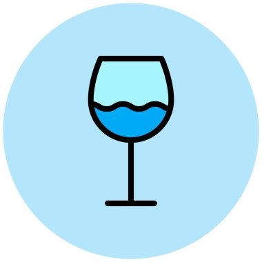 Cam Vektör Simgesi Tasarım İllüstrasyonu