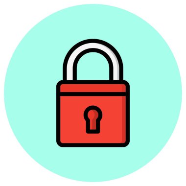 Padlock Vector Icon Design Illustration