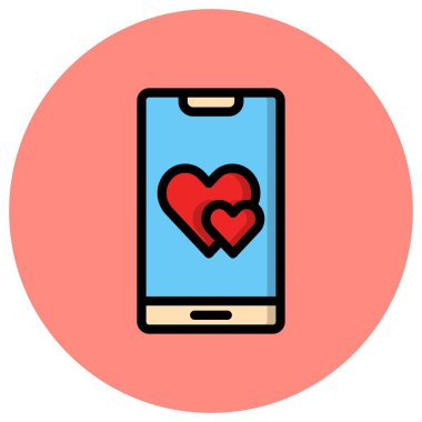 Akıllı Telefon Vektör Simgesi Tasarım İllüstrasyonu