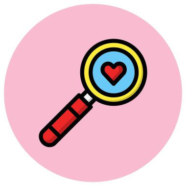 Arama Vektörü Simgesi Tasarım İllüstrasyonu