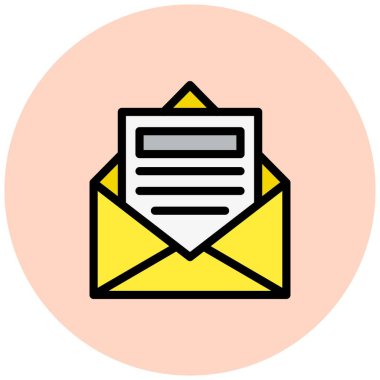 E- posta Vektör Simgesi Tasarım Resmini Aç