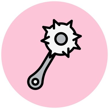 Mace Vektör Simgesi Tasarım İllüstrasyonu