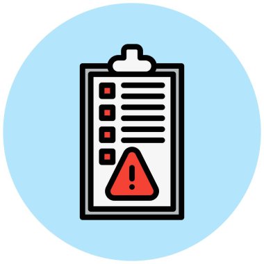 Kural Uyarısı Vektör Simgesi Tasarım İllüstrasyonu