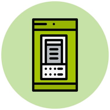 Atm Kart Makinesi Vektör Simgesi Tasarım İllüstrasyonu