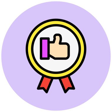 En İyi Çalışma Vektörü Simgesi Tasarım İllüstrasyonu