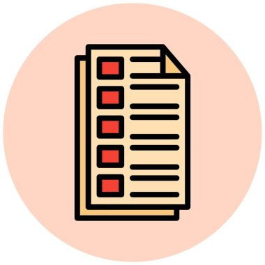 Gerekli Vektör Simgesi Tasarım İllüstrasyonu