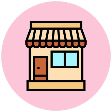 Depo Vektörü Simgesi Tasarım İllüstrasyonuName