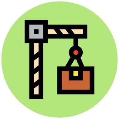 Taşıyıcı Taşıyıcı Vektör Simgesi Tasarım İllüstrasyonu