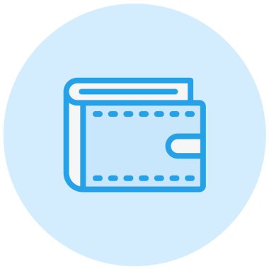 Cüzdan Vektörü Simgesi Tasarım İllüstrasyonu