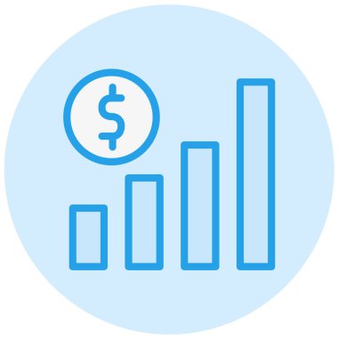 Büyüme Vektörü Simgesi Tasarım İllüstrasyonu