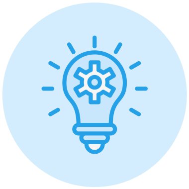 Çözüm Vektörü Simgesi Tasarım İllüstrasyonu