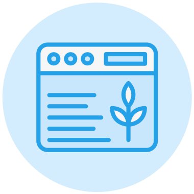 Organik İçerik Vektör Simgesi Tasarım İllüstrasyonu