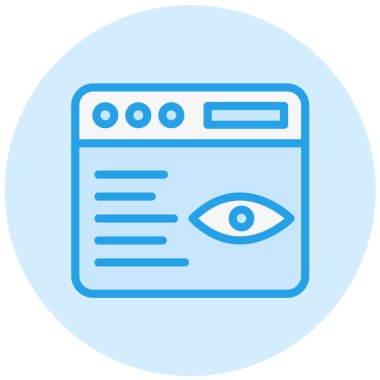 Etki Vektörü Simgesi Tasarım İllüstrasyonu