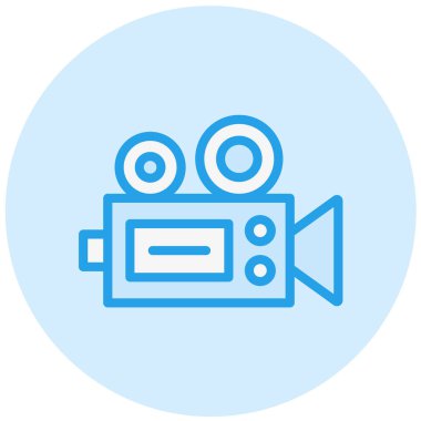 Video kamera Vektör Simgesi Tasarım İllüstrasyonu